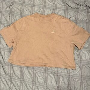 Nike Beige Cropped Tee